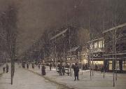 Hippolyte camille delpy Boulevard Barbes-Roche-chouart in de winter (san24) oil painting picture wholesale